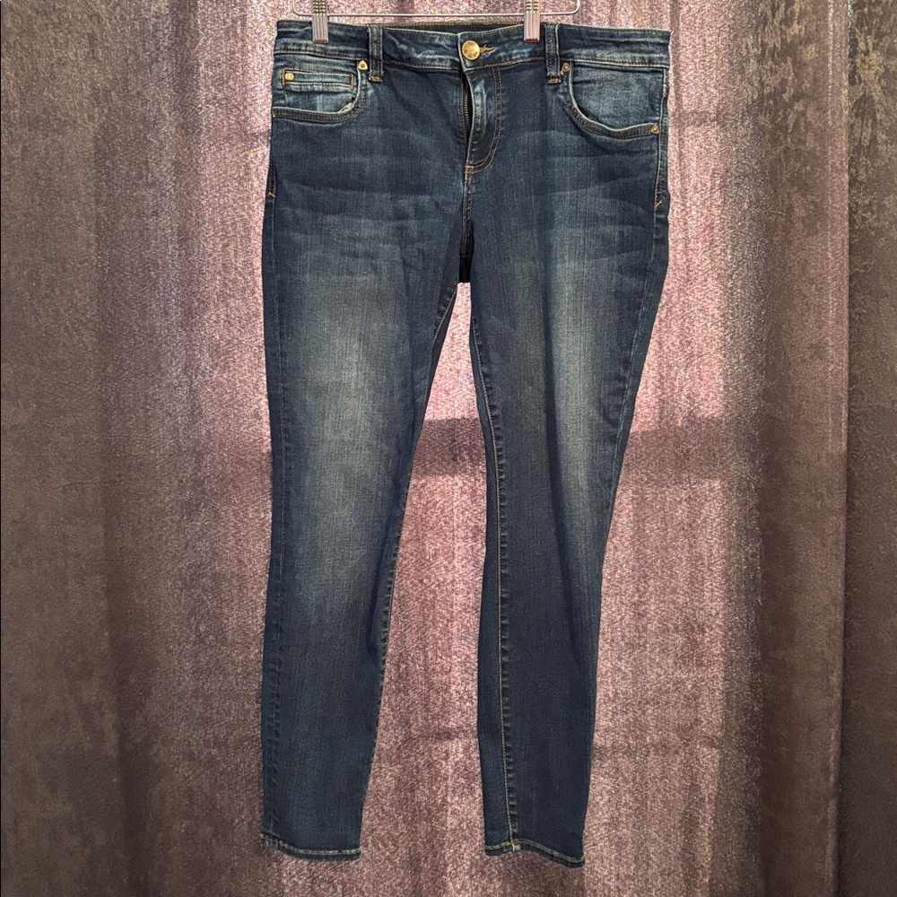 Kut from the Kloth Dark Blue Toothpick Skinny Jeans